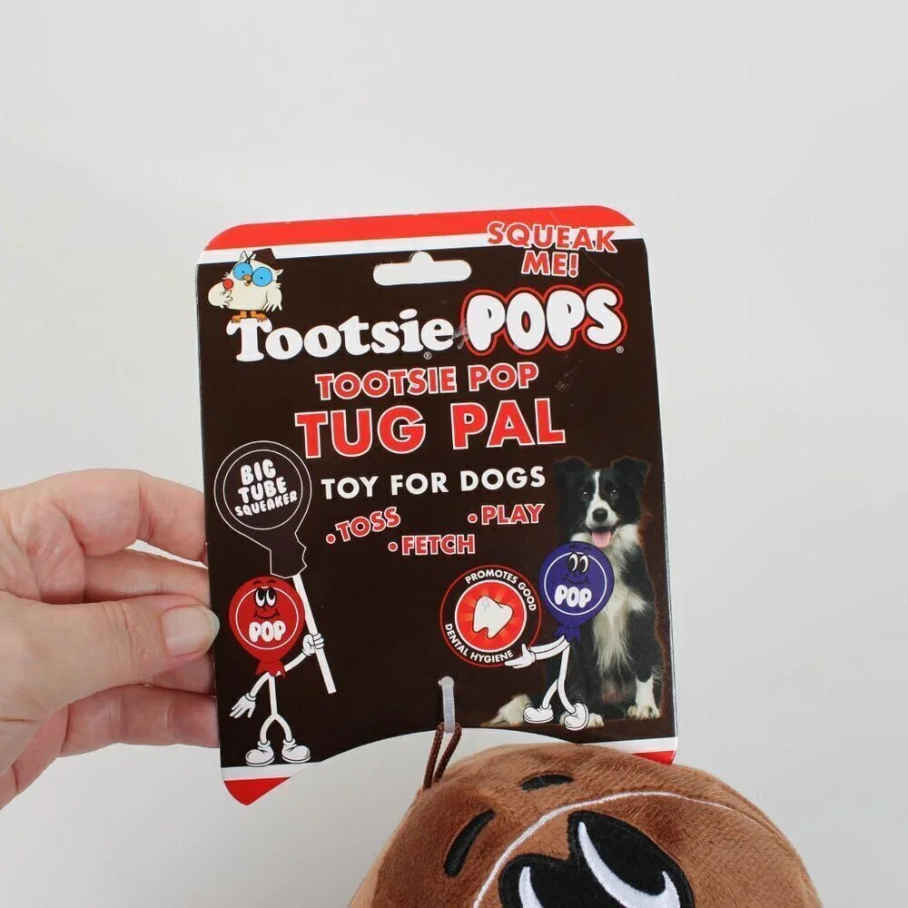 NWT Tootsie Pop Plush & Rope Dog Toy